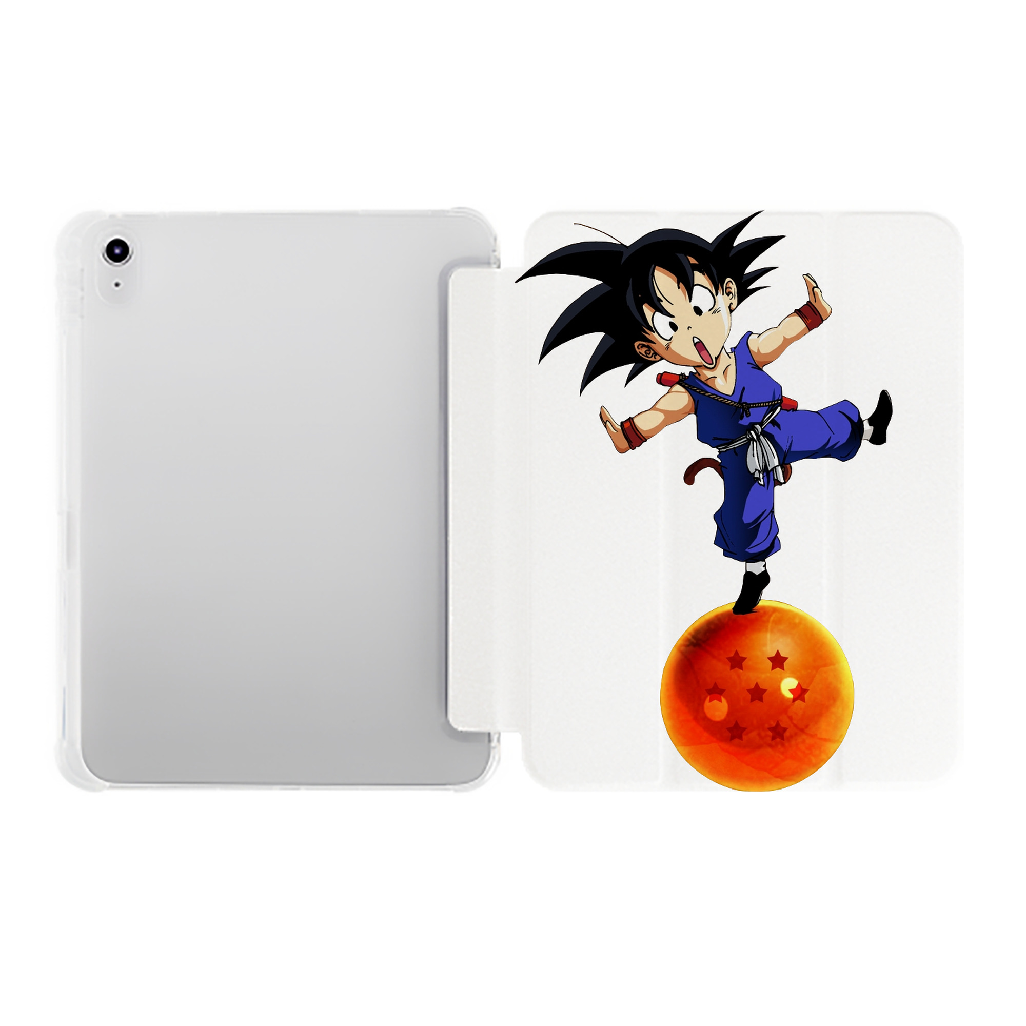 （画像用） ドラゴンボール 孫悟空（そん ごくう）Son Goku カカロット DRAGON BALL Kakarotto IPad ケース ペン収納付き 三つ折りスタンド PUレザー×シリコン 対応機種9.5/10.5/10.9インチ